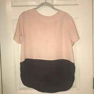 Cream and brown shirt